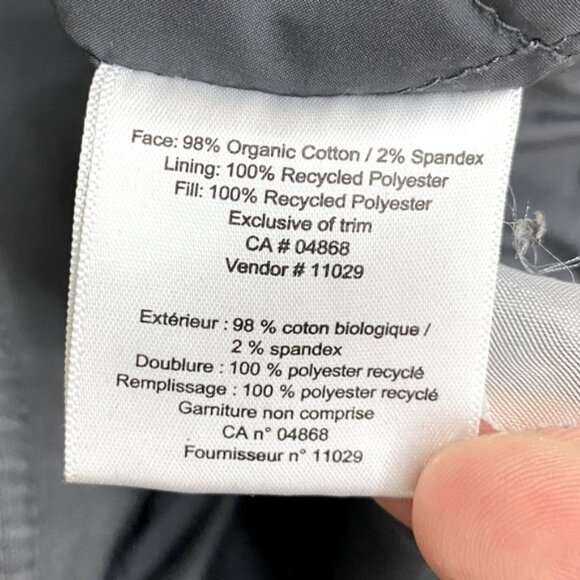 MEC Mountain Equipment Co Op Grey Organic Cotton Regular Fit Jacket M - Picture 4 of 14